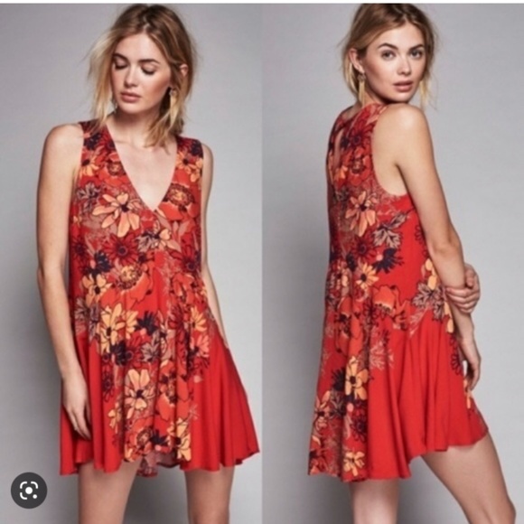 Free People Vackyard‎ floral printed tunic. Worn once. - Picture 1 of 5